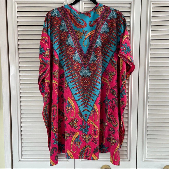 COIGARSAM Beach Style Women Mini dress Summer National Wind size Small - Picture 10 of 16